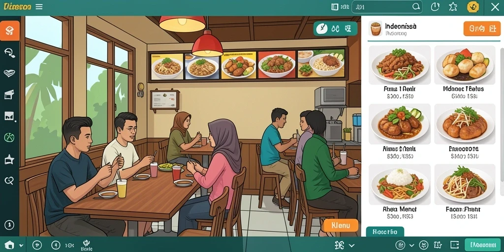 Tampilan awal yang menarik dan mudah dinavigasi.