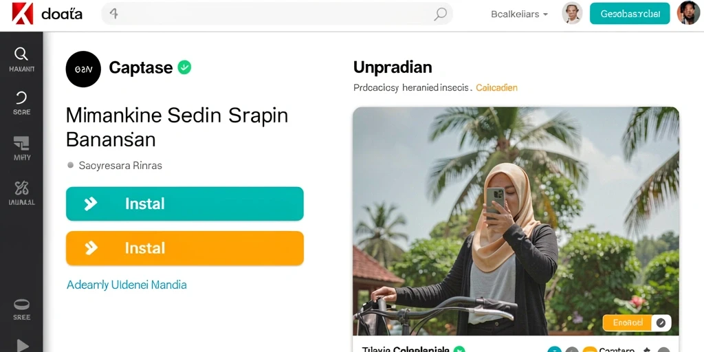 Tampilan antarmuka yang menarik dan mudah dinavigasi.