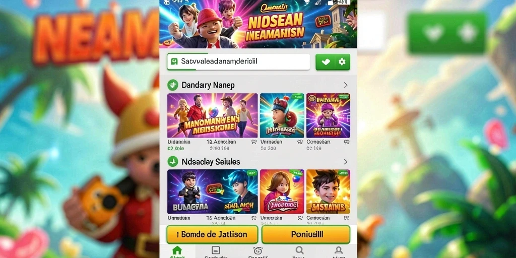 Antarmuka game yang user-friendly.