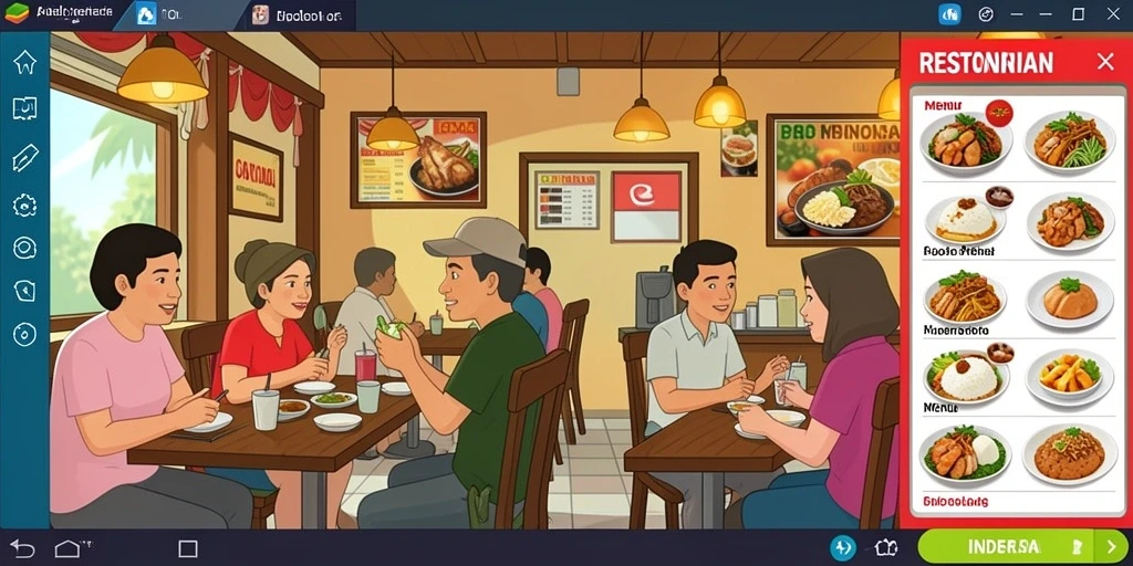 Tangkapan layar menunjukkan aksi seru dalam permainan.