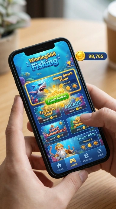 Cuplikan layar menu unduhan winning568 untuk perangkat Android